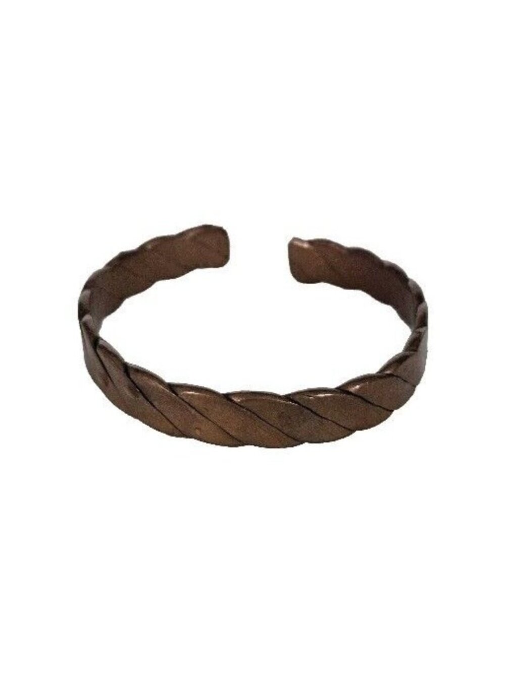 Copper 7" Braided Cuff Bracelet